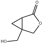 5-(hydroxymethyl)-3-oxabicyclo[3.1.0]hexan-2-one 结构式