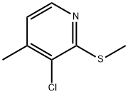 Pyridine, 3-chloro-4-methyl-2-(methylthio)- 结构式