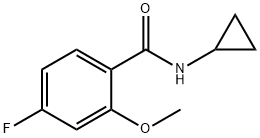 Benzamide, N-cyclopropyl-4-fluoro-2-methoxy- Structure