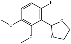 1,3-Dioxolane, 2-(6-fluoro-2,3-dimethoxyphenyl)- Structure