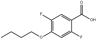 Benzoic acid, 4-butoxy-2,5-difluoro- Structure