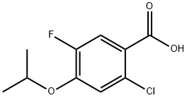 Benzoic acid, 2-chloro-5-fluoro-4-(1-methylethoxy)- Structure