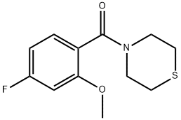 Methanone, (4-fluoro-2-methoxyphenyl)-4-thiomorpholinyl- 结构式