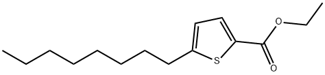 2-Thiophenecarboxylic acid, 5-octyl-, ethyl ester Structure