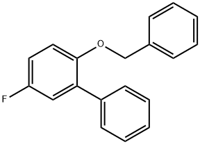 1,1'-Biphenyl, 5-fluoro-2-(phenylmethoxy)- Structure