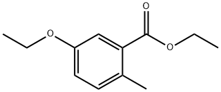 Benzoic acid, 5-ethoxy-2-methyl-, ethyl ester Structure