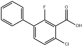 [1,1'-Biphenyl]-3-carboxylic acid, 4-chloro-2-fluoro- Structure