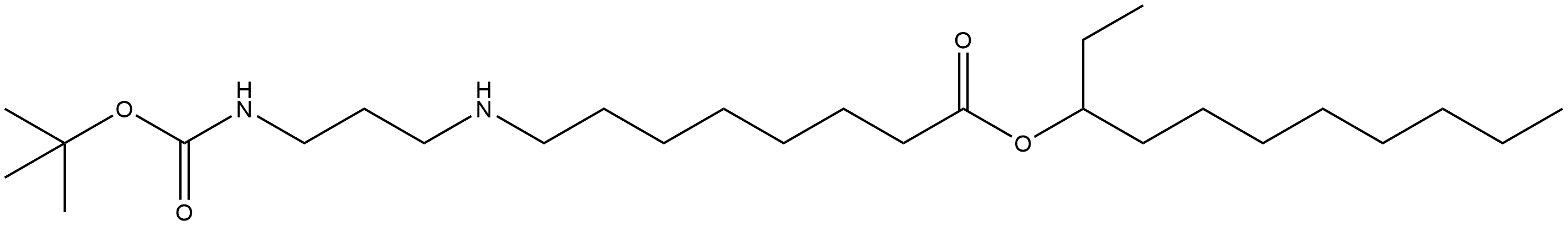 1-Ethylnonyl 8-[[3-[[(1,1-dimethylethoxy)carbonyl]amino]propyl]amino]octanoate Structure