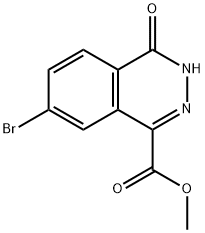 1-PHTHALAZINECARBOXYLIC ACID, 7-BROMO-3,4-DIHYDRO-4-OXO-, METHYL ESTER 结构式