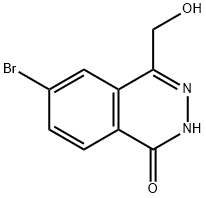 1(2H)-Phthalazinone, 6-bromo-4-(hydroxymethyl)- Structure