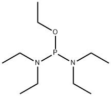 Phosphorodiamidous acid, N,N,N',N'-tetraethyl-, ethyl ester Structure