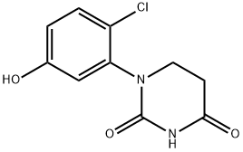 2,4(1H,3H)-Pyrimidinedione, 1-(2-chloro-5-hydroxyphenyl)dihydro- Struktur