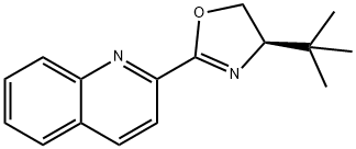 (R)-4-(叔丁基)-2-(喹啉-2-基)-4,5-二氢噁唑 结构式