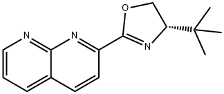 (S)-4-(tert-Butyl)-2-(1,8-naphthyridin-2-yl)-4,5-dihydrooxazole Struktur
