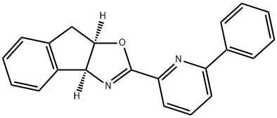 (3aS,8aR)-2-(6-Phenylpyridin-2-yl)-8,8a-dihydro-3aH-indeno[1,2-d]oxazole Struktur