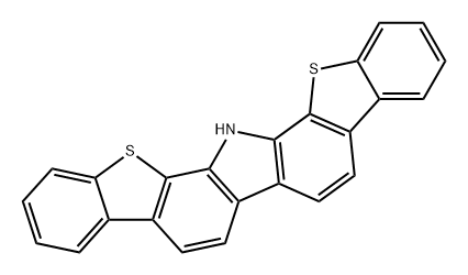 14H-苯并[4,5]噻吩并[2,3-A]苯并[4.5]噻吩并[3,2-I]咔唑 结构式
