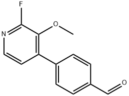4-(2-Fluoro-3-methoxypyridin-4-yl)benzaldehyde,2635937-14-1,结构式