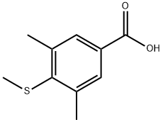 3,5-Dimethyl-4-(methylsulfanyl)benzoic acid Struktur