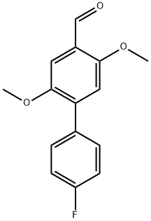 4'-Fluoro-2,5-dimethoxy-[1,1'-biphenyl]-4-carbaldehyde Structure