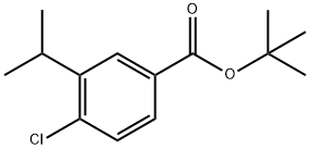 Tert-butyl 4-chloro-3-isopropylbenzoate 结构式