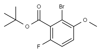 Tert-butyl 2-bromo-6-fluoro-3-methoxybenzoate Struktur