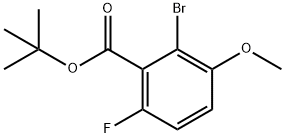 Tert-butyl 2-bromo-6-fluoro-3-methoxybenzoate Structure