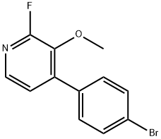 4-(4-Bromophenyl)-2-fluoro-3-methoxypyridine 结构式