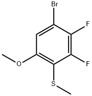 (4-Bromo-2,3-difluoro-6-methoxyphenyl)(methyl)sulfane Structure