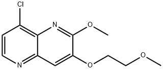 8-氯-2-甲氧基-3-(2-甲氧基乙氧基)-1,5-萘啶 结构式