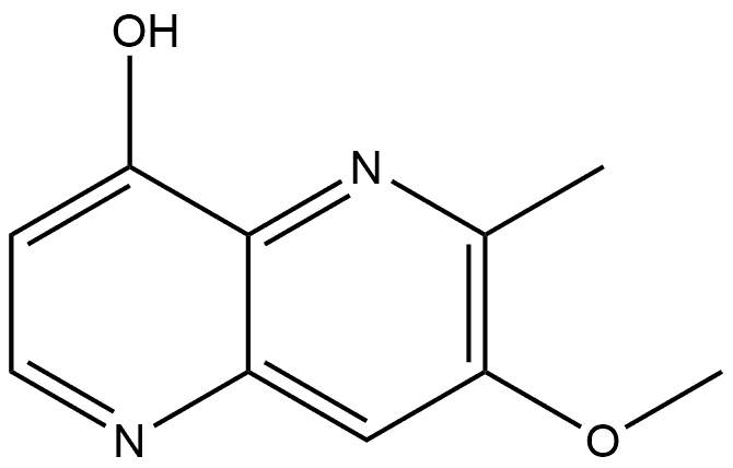 7-甲氧基-6-甲基-1,5-萘吡啶-4-醇, 2636671-48-0, 结构式