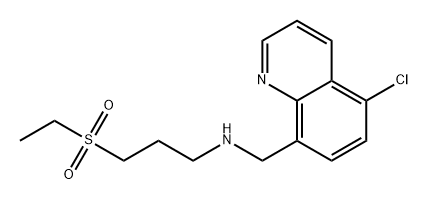 8-Quinolinemethanamine, 5-chloro-N-[3-(ethylsulfonyl)propyl]-|化合物 UCSF648