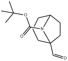 1-甲酰基-8-氮杂双环[3.2.1]辛烷-8-羧酸叔丁酯,2637484-87-6,结构式