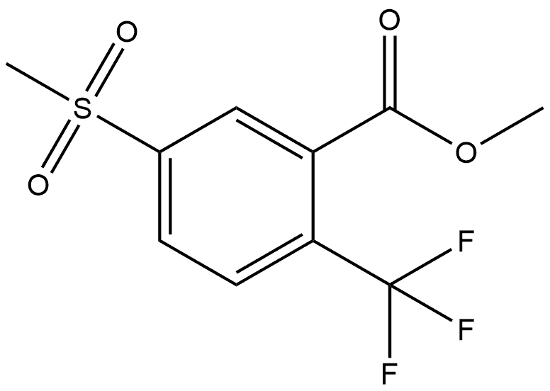 Methyl 5-(methylsulfonyl)-2-(trifluoromethyl)benzoate 结构式