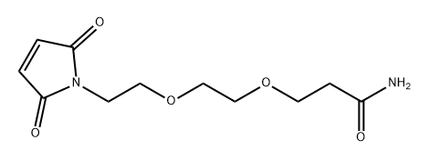 Propanamide, 3-[2-[2-(2,5-dihydro-2,5-dioxo-1H-pyrrol-1-yl)ethoxy]ethoxy]- Structure