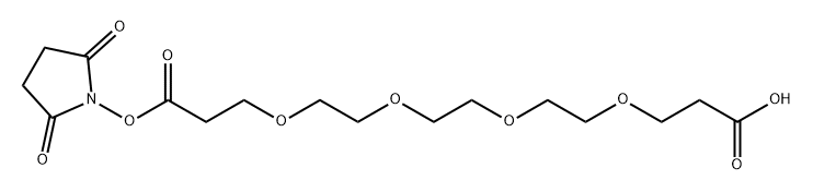 丙酸-四聚乙二醇-琥珀酰亚胺酯, 2639395-41-6, 结构式