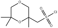 (2,6,6-trimethyl-1,4-dioxan-2-yl)methanesulfonyl chloride 结构式