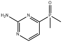 (2-氨基嘧啶-4-基)二甲基氧化膦 结构式