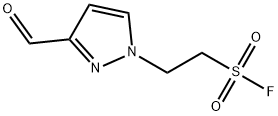 2-(3-formyl-1H-pyrazol-1-yl)ethane-1-sulfonyl fluoride 结构式