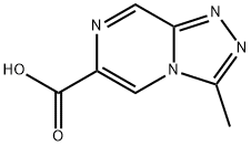 3-methyl-[1,2,4]triazolo[4,3-a]pyrazine-6-carboxylic acid Struktur