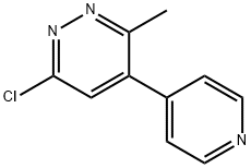 6-chloro-3-methyl-4-(pyridin-4-yl)pyridazine 结构式
