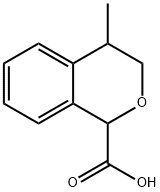 4-methyl-3,4-dihydro-1H-2-benzopyran-1-carboxylic acid, Mixture of diastereomers Struktur