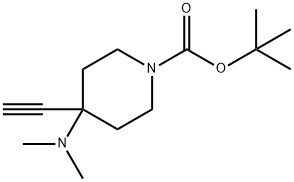 tert-butyl 4-(dimethylamino)-4-ethynylpiperidine-1-carboxylate Structure