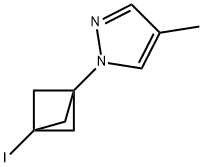 1-{3-iodobicyclo[1.1.1]pentan-1-yl}-4-methyl-1H-pyrazole Struktur