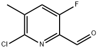 6-chloro-3-fluoro-5-methylpyridine-2-carbaldehyde Struktur