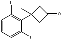 3-(2,6-difluorophenyl)-3-methylcyclobutan-1-one Structure