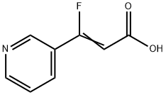 3-氟-3-(吡啶-3-基)丙烯酸 结构式