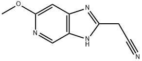 3H-Imidazo[4,5-c]pyridine-2-acetonitrile, 6-methoxy- Structure