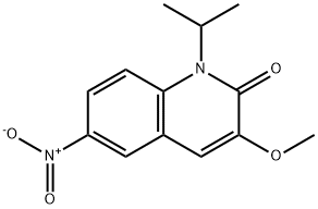 3-Methoxy-1-(1-methylethyl)-6-nitro-2(1H)-quinolinone Structure