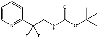 Carbamic acid, N-[2,2-difluoro-2-(2-pyridinyl)ethyl]-, 1,1-dimethylethyl ester Structure