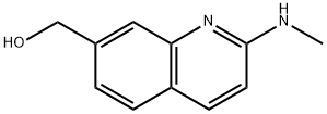 (2-(甲氨基)喹啉-7-基)甲醇 结构式